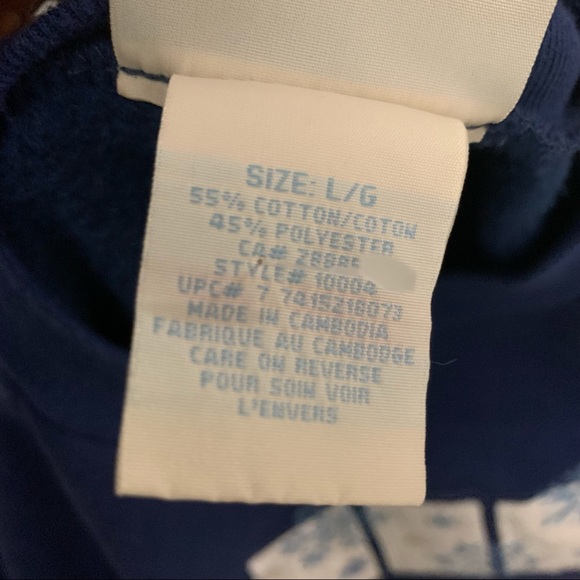 Penman 50% Cotton Comfy Minimalist Christmas SnowFlakes Sweater Sweatshirt Top - Picture 7 of 7